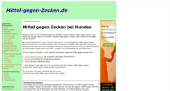 Desktop Screenshot of mittel-gegen-zecken.de