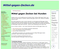 Tablet Screenshot of mittel-gegen-zecken.de